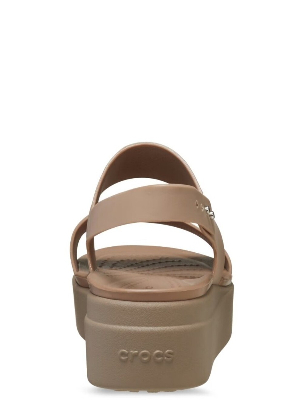 CROCS Brooklyn Platform Wedge Sandal- Latte - Picture 4 of 11